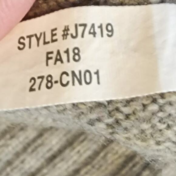 J. Crew Mercantile Sweater Men M Lamb's Wool Blend Crew Neck Heather Grey Knit - Picture 5 of 5